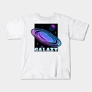 Gradient Galaxy Abstract Kids T-Shirt